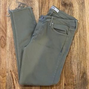 Just Black skinny jean in sage green